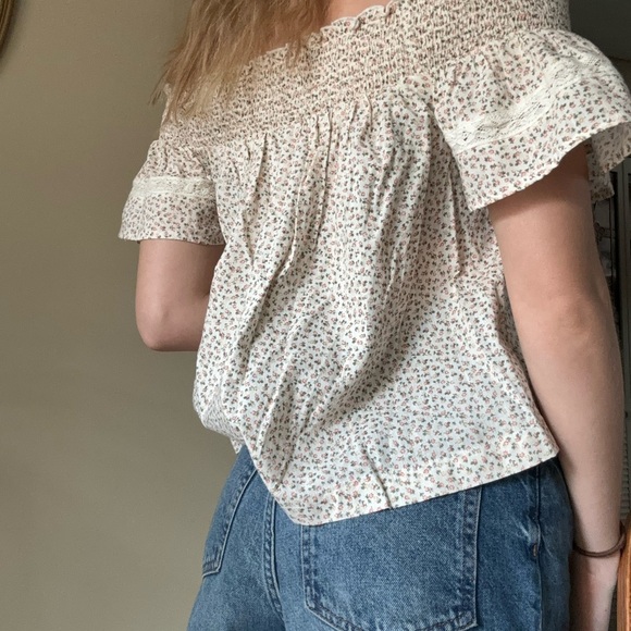 Arizona Jeans Co floral off the shoulder top - Picture 4 of 7